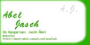 abel jasch business card